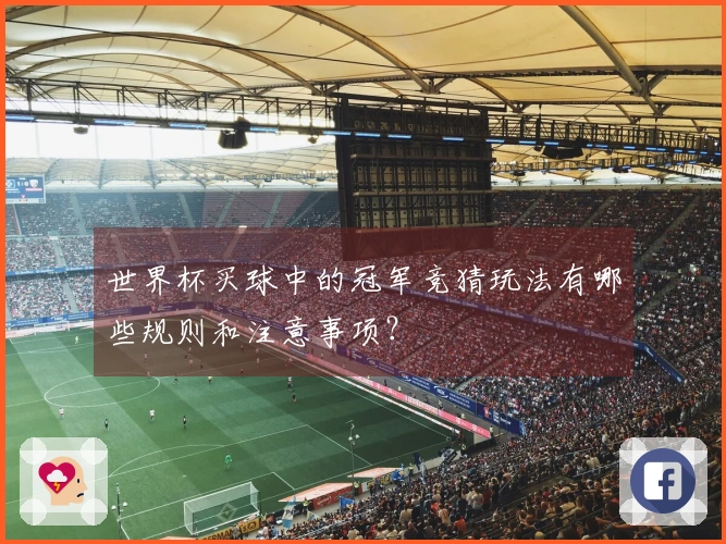 世界杯买球中的冠军竞猜玩法有哪些规则和注意事项？